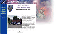 Desktop Screenshot of eastbrookfieldpolice.com